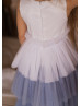 Fashion Layered Tulle Flower Girl Dress